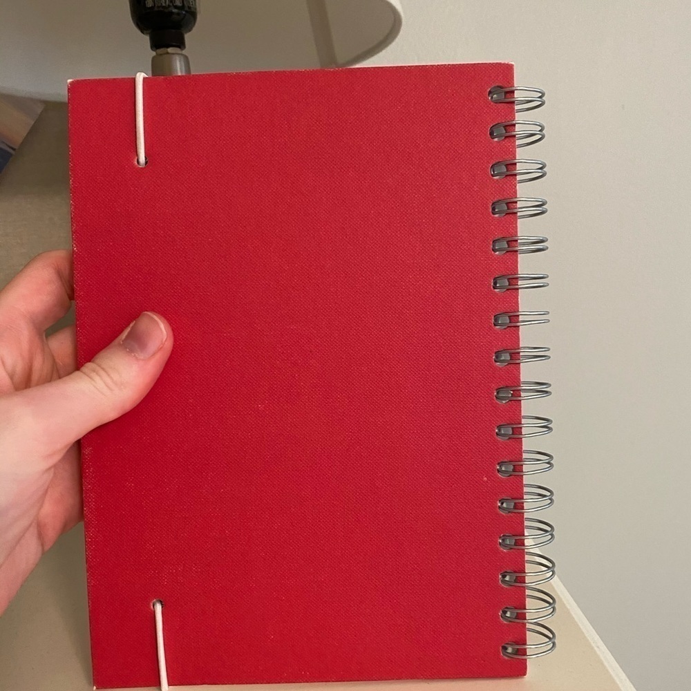 RED Unlined Notebook - Picture 2 of 5
